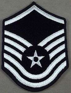 USAF Large Size Sleeve Rank Insignia Master Sergeant / New Pair  