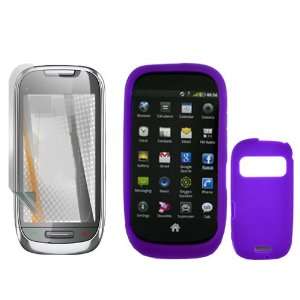 iNcido Brand Nokia C7 00/Astound Combo Solid Purple Silicone Skin Case 