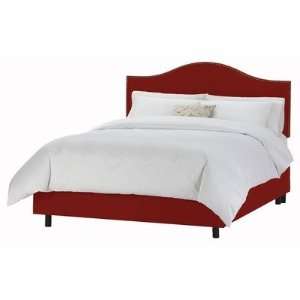  Nail Button Arc Bed in Premier Red Size King