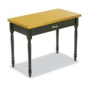  Provincial Style Expanding Dining Table with Distressed Black Table 