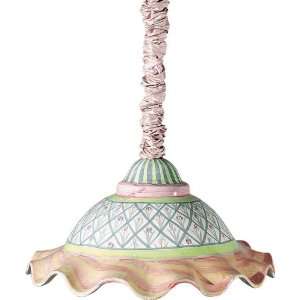    Childs Taylor Fluted Hanging Lamp Bearded Iris