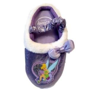 Disney Tinkerbell Toddler Slippers Shoes Purple Size Large 