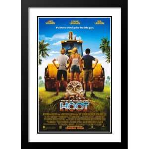  Hoot 32x45 Framed and Double Matted Movie Poster   Style A 