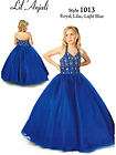 Lil Anjali 1013 Royal Blue Girls Pageant Gown 6