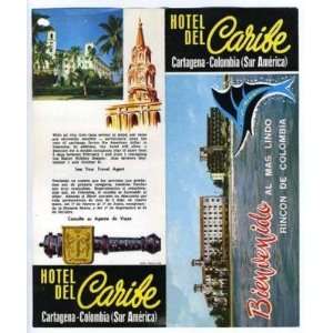  Hotel Del Caribe Brochure Cartagena Columbia 1960s 