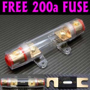 ANL FUSE HOLDER 0 GA IN & OUT W/ 200AMP 200A FUSE FH099  