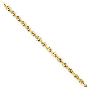   3mm Solid Diamond Cut Quadruple Rope Chain with a Lobster Clasp 18