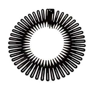  Caravan Full Circle Spring Head Band Comb In Classic Black 