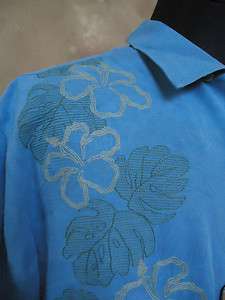 BNWT TOMMY BAHAMA Camp Shirt 100% silk L  Read Between the Leis 