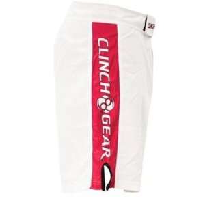 Clinch Gear Pro Series White MMA Shorts 