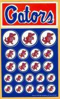 Florida Gators 1970s Decal Sticker Sheet   Unsold and Unused