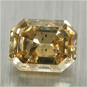   Cts Untreated Luster Fancy Fire Brown Loose Diamond Emerald Cut  