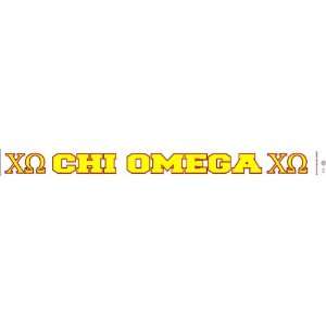 Chi Omega Long Window Decals Stickers