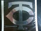 Minnesota Twins Silver Window Die Cut Decal Rico 5x5