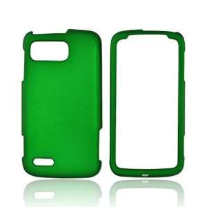 For Motorola Atrix 2 Green Hard Plastic Rubberized Shell Case Snap On 