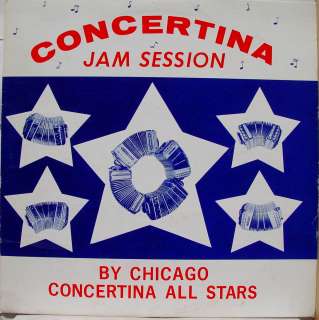 CHICAGO CONCERTINA ALL STARS jam session LP AMPOL 5016 VG Private 