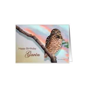 Birthday Owl for Gavin Card