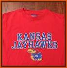 University Of Kansas KU Jayhawks Authentic School Logo Red Small NCAA 