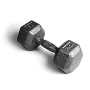  Pro Hex Dumbbell with Cast Ergo Handle   Grey 30 lb 