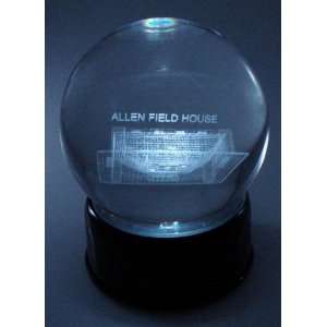 Kansas U Stadium Etched In Crystal, Base Musical And Lit. Schools 