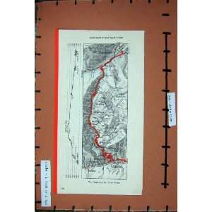    MAP 1954 SWITZERLAND AIROLO GOTTHARD PASS ANDERMATT