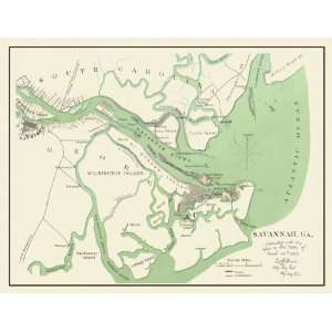  SIEGE OF ATLANTA GEORGIA (GA) CIVIL WAR MAP 1865