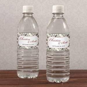  Eclectic Patterns Water Bottle Label   Pkg of 24 