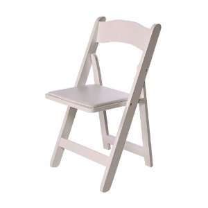  White Wood Folding Chairs (4 chairs)
