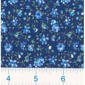  45 Wide Joanne Blue Fabric By The Yard Arts, Crafts 