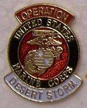 Hat Lapel Tie Pin Desert Storm Marine Corps Emblem NEW  