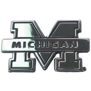  NCAA Michigan Wolverines Chrome Auto Emblem Automotive