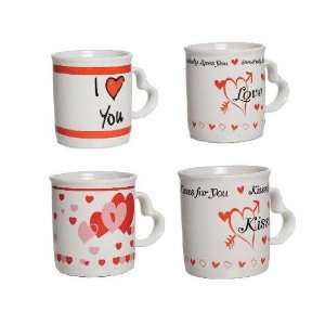 Its In The Bag 83439 Valentines Day Mug With Heart Shape Handle   Pack 