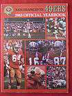 1983 Joe Montana Dwight Clark 49ers Football Yearbook