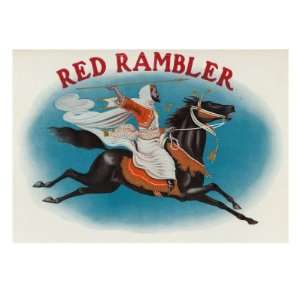 Red Rambler Brand Cigar Box Label Giclee Poster Print 
