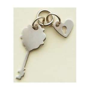  Making Memories With Love Metal Charms 10/Pkg Silver Key 
