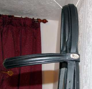 FSS Comfort Soft Padded German Leather Browband BLACK  