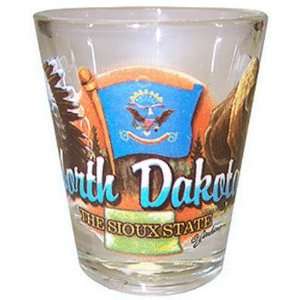  North Dakota Sioux State Elements Shot Glass Kitchen 