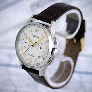 STRELA  Poljot Chrono 31659.03.1  СТРЕЛА CIVIL CYM Goldwerk 