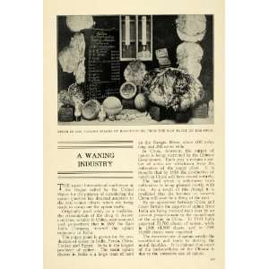  1911 Print Opium Production Medicine Poppy Plant 