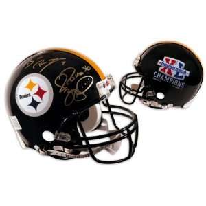  Ben Roethlisberger & Jerome Bettis Autographed Steelers SB 