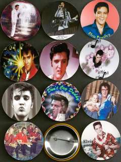 30 ELVIS PRESLEY 11 NEW BUTTONS PINS BADGE 1 1/4  