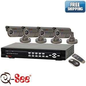 264 Security DVR 4 Quality CCD Cameras w/ Night Vision & 3 Axis 