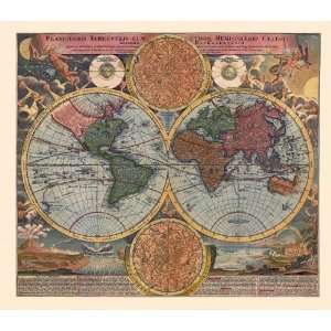   Map of the World by Johann Baptist Homann from $59