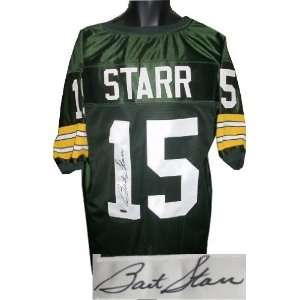  Bart Starr Autographed/Hand Signed Green Bay Packers Green 