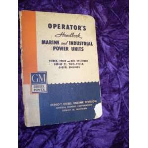   Marine & Industrial Power Unit OEM OEM Owners Manual GM Marine Books