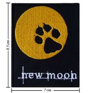 Twilight Patch Book Series New Moon Logo I Embroidered Iron on Patches 