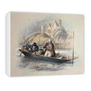  Barbel Fishing, Twickenham, from a set of   Canvas 