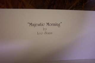 MAJESTIC MORNING BY LEO STANS DOE AND BUCK DEER NEW  