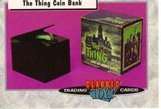 Classic Toy Trading Card   The Thing Coin Bank  