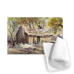  Mark Twains Cabin (w/c on paper) by LaVere   Tea Towel 